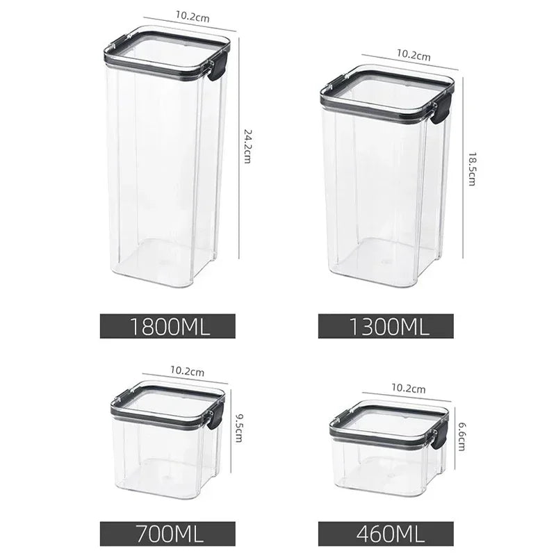 Sealed Stackable Storage Containers Sets 460ml| 700ml | 1300ml | 1800ml