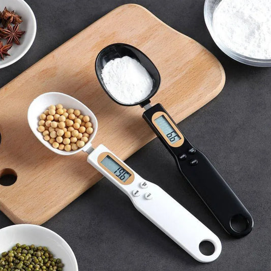 Spoon Scale for Weighing, Electronic Measuring, Adjustable LCD Digital Measurement