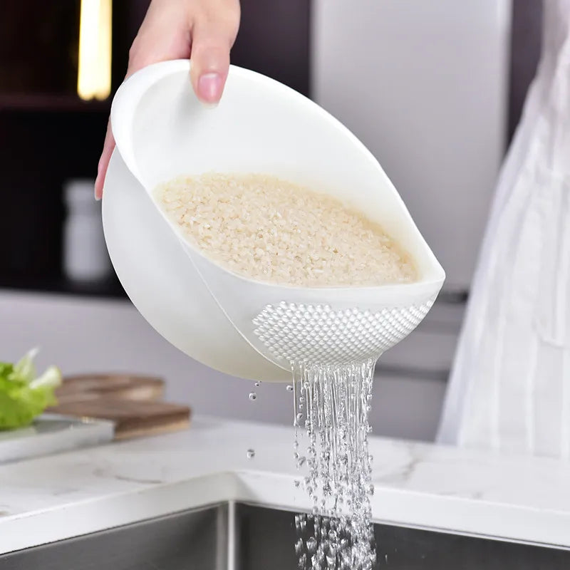 Rice sieve, plastic colander for drainage