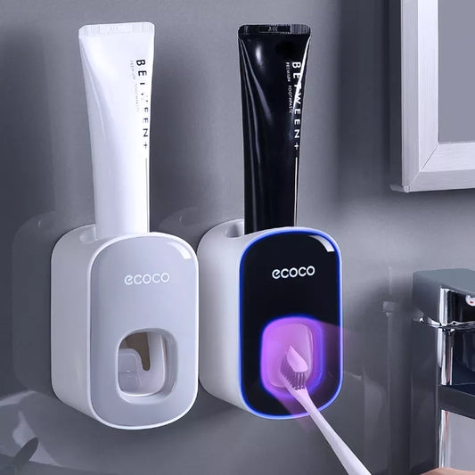 Automatic toothpaste dispenser, wall mount