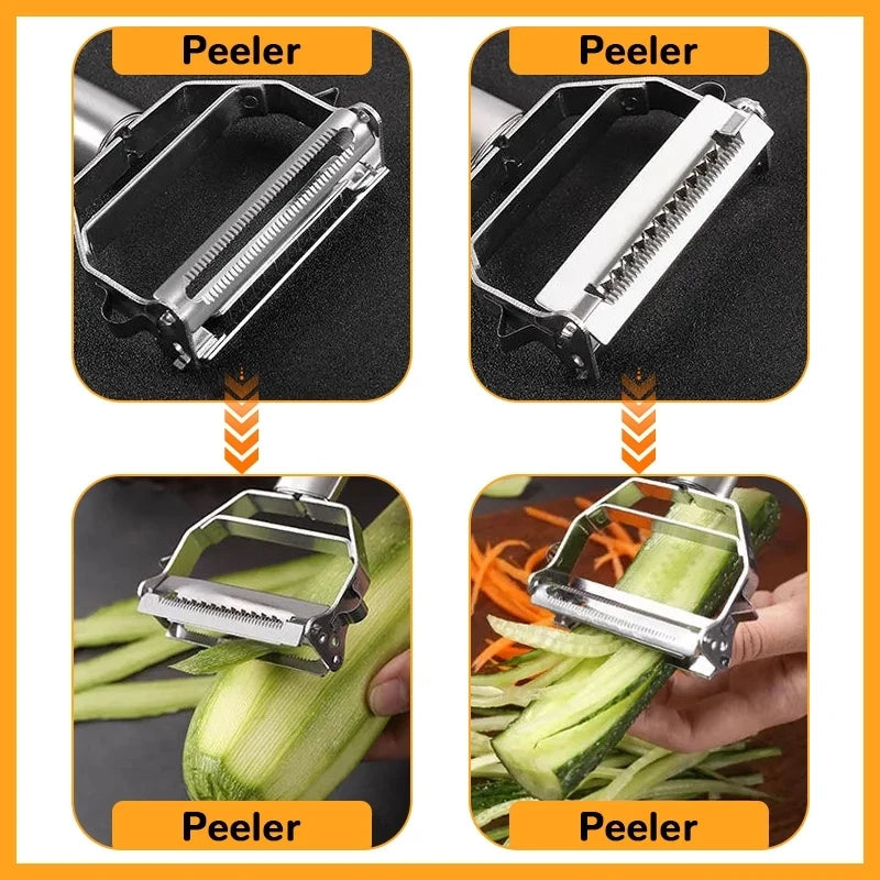 4 in 1 Stainless Steel Fruit and Vegetable Peeler