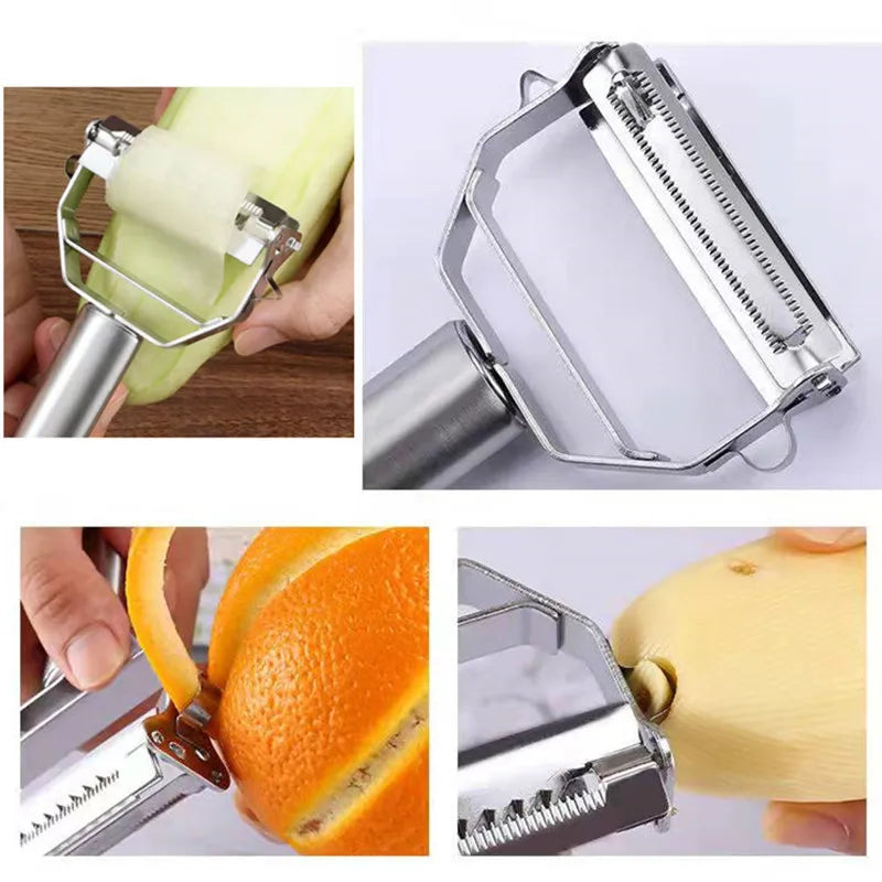 4 in 1 Stainless Steel Fruit and Vegetable Peeler