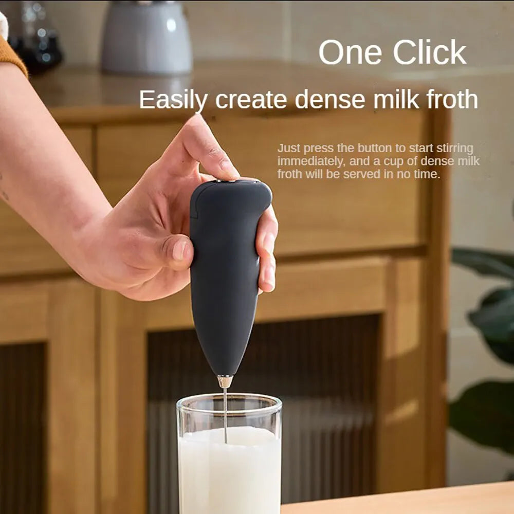 Portable Electric Whisk Coffee Mixer Egg Beater Cappuccino Mini Blender