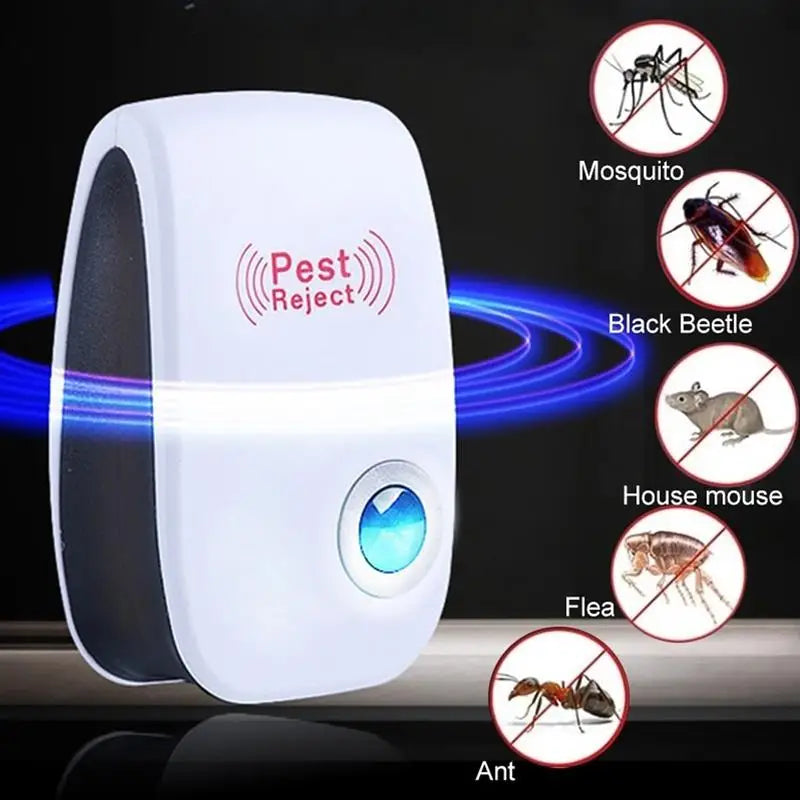 Pest Repeller Electronic Ultrasonic Pest Reject Mouse Rat Cockroach Pest Control Device Household Mosquito Killer EU US Plug