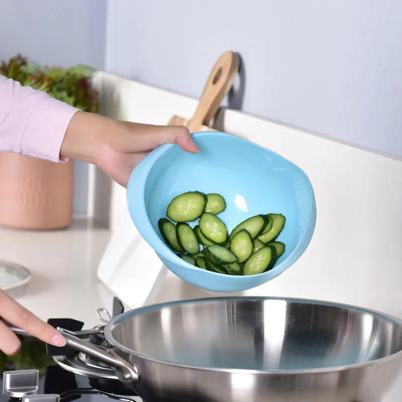 Rice sieve, plastic colander for drainage