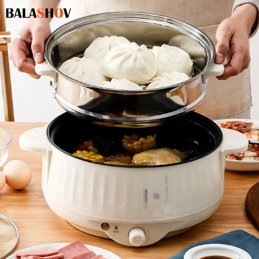 Single/Double Layer Multifunctional Electric Non-Stick Pan 220V