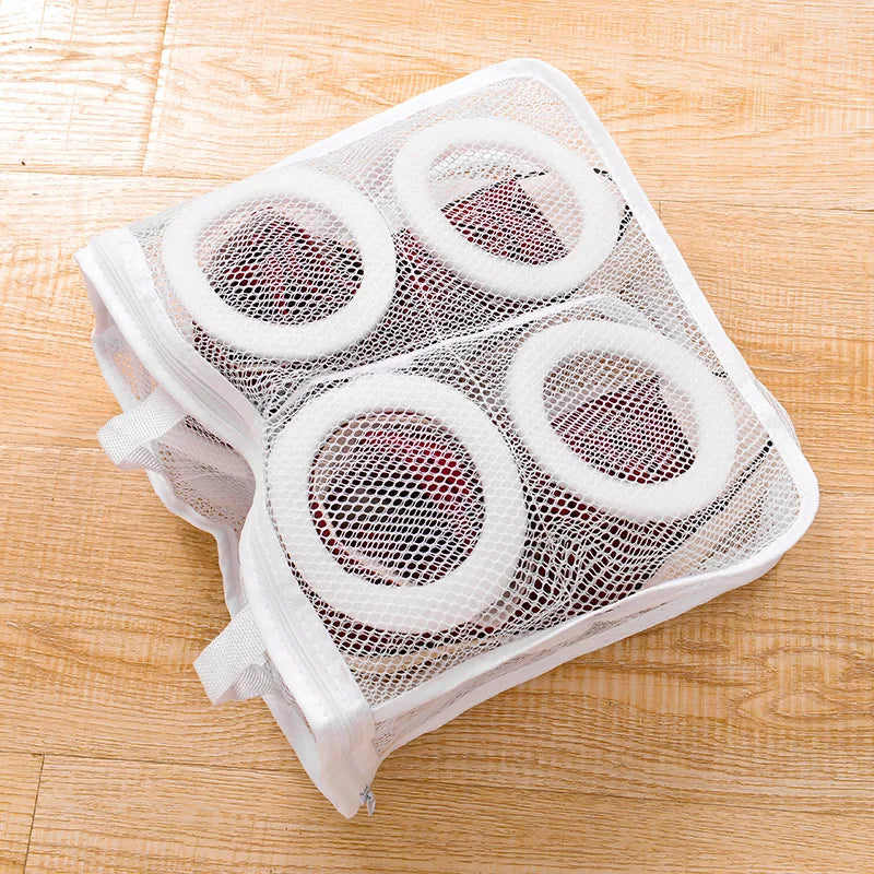 Washing Machine Shoes Bag Travel Shoe Storage bags Portable Mesh Laundry bag Anti-deformation Protective Shoes Airing Dry Tools