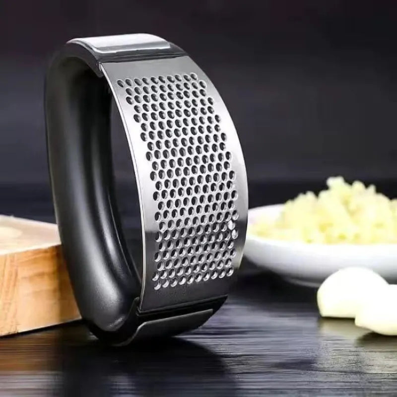 Stainless steel garlic press, manual crusher