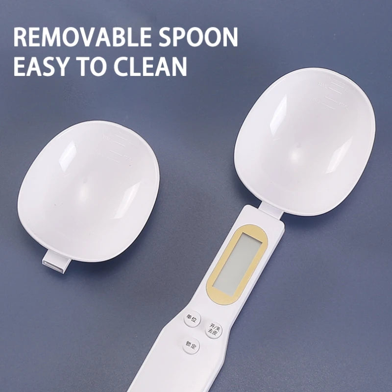 Spoon Scale for Weighing, Electronic Measuring, Adjustable LCD Digital Measurement