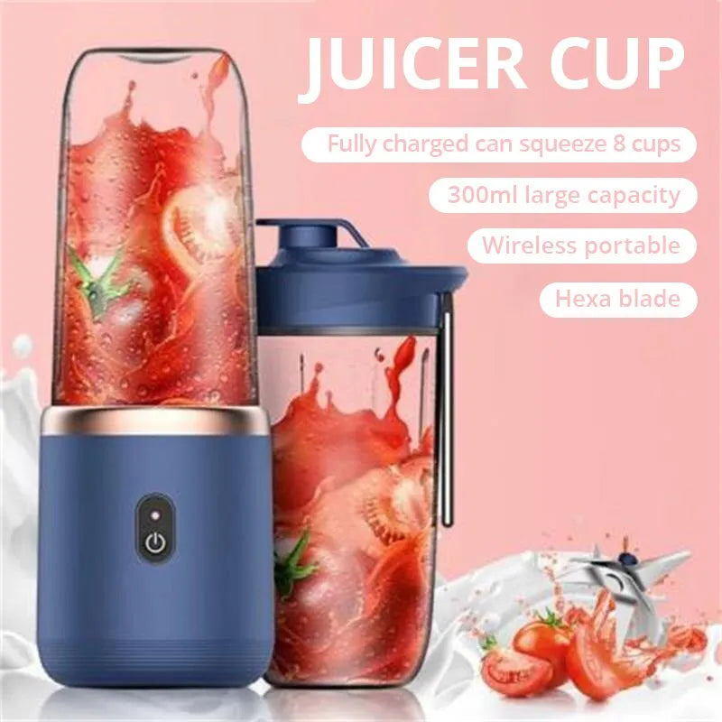 Small Portable Blender with Stainless Steel Blade